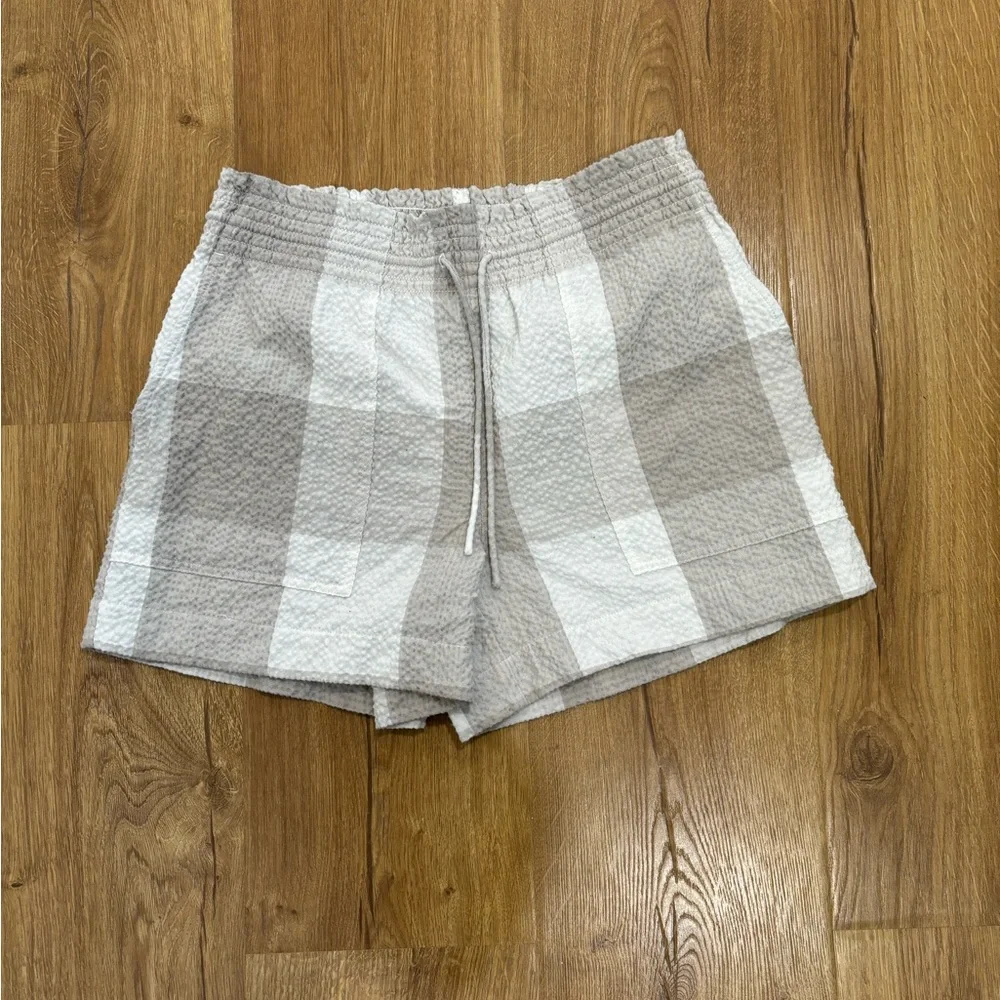 LOFT Lou & Grey Gingham Triple Cloth Shorts - Picture 3 of 5